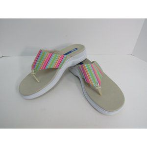 Keds Stripe Thong Platform Sandals size 7.5